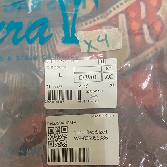 NWT Lynyrd Skynyrd Hawaiian Button Down L X4 - Picture 3 of 3